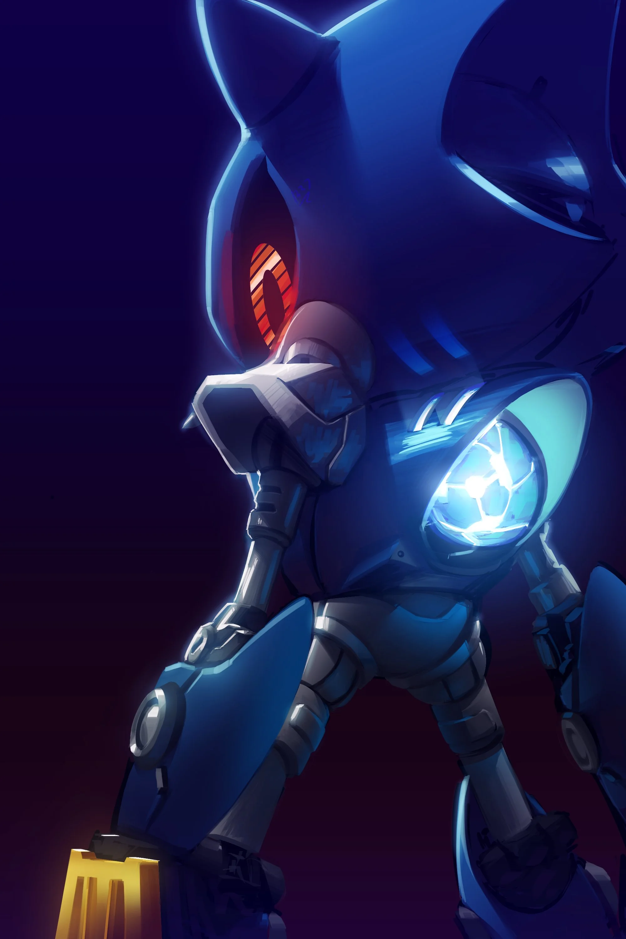 Metal Sonic in Action